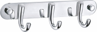 Вешалка с 3 крючками для ванной WONZON & WOGHAND, Хром (WW-9384-3) - Gidratop.ru изображение