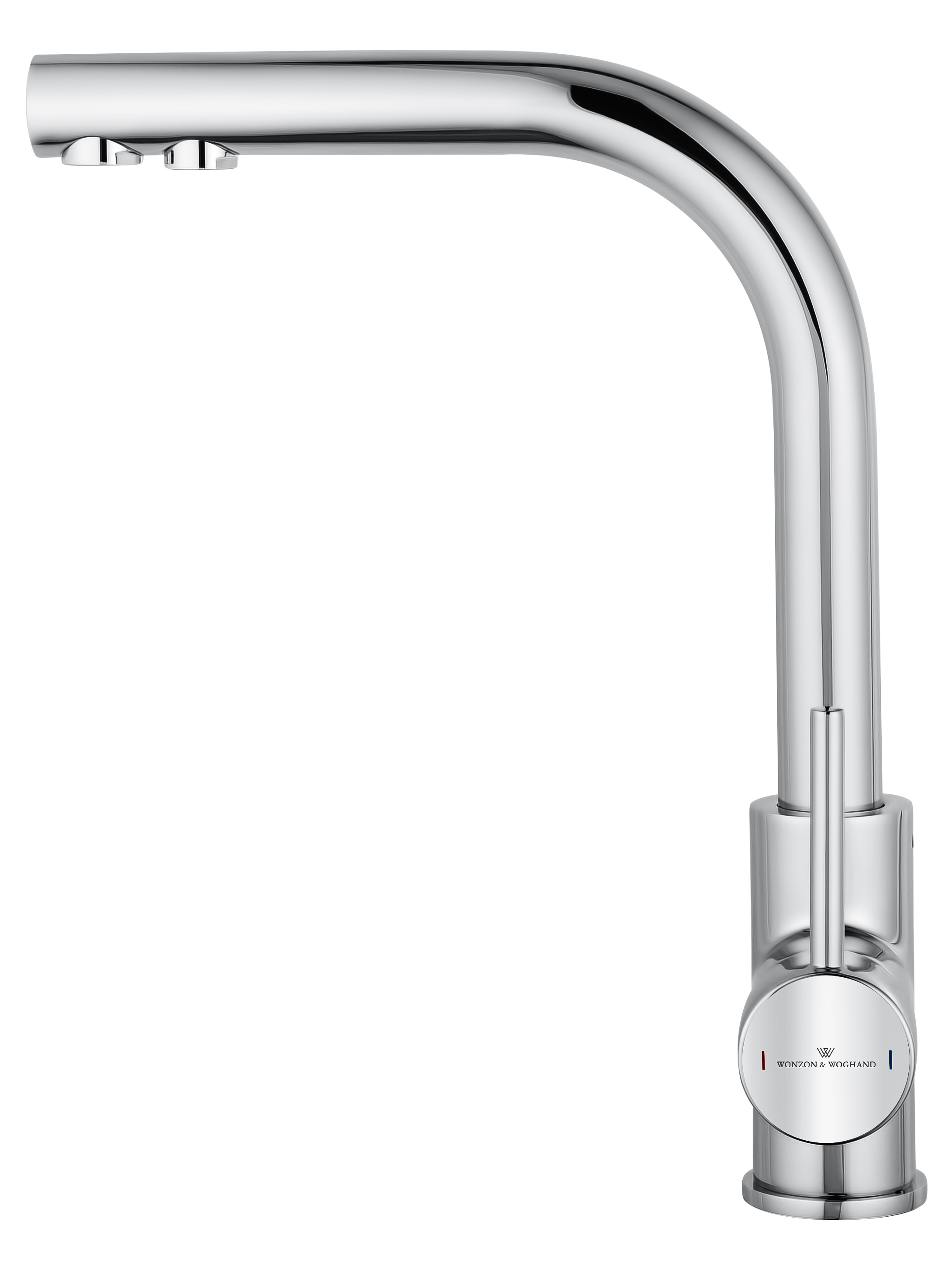 Смеситель для кухни c подключением фильтра WONZON & WOGHAND, Хром (WW-88458005-CR) - Gidratop.ru изображение