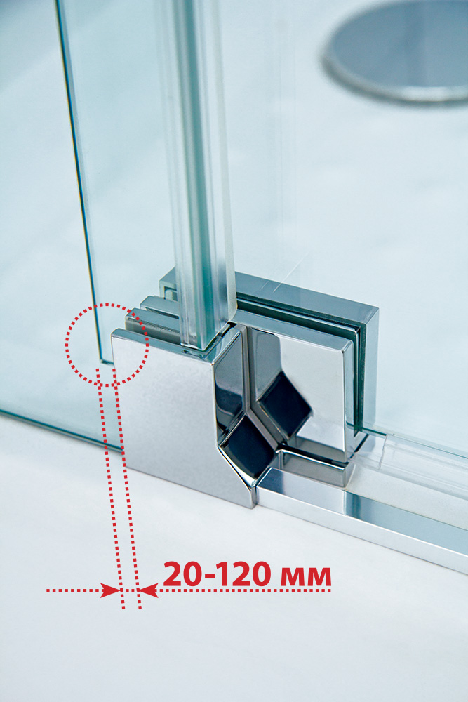 Душевой уголок CEZARES SLIDER-AH-1-90-70/80-C-Cr - Gidratop.ru изображение
