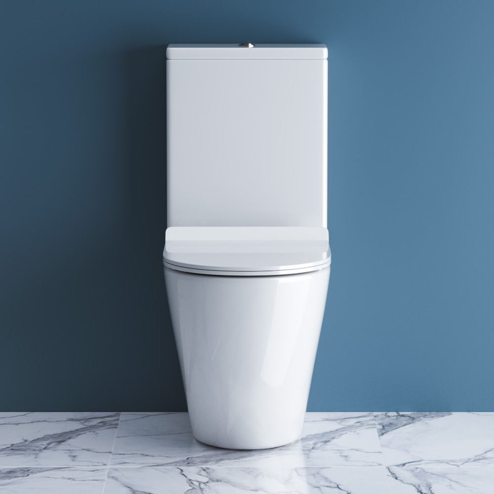 Унитаз-компакт безободковый BelBagno SFERA-R BB2141CPR/ BB2111SC - Gidratop.ru изображение
