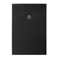 Душевой поддон из искусственного мрамора в комплекте с сифоном BelBagno UNO TRAY-MR-UNO-AH-120/80-35-NERO-NO - Gidratop.ru изображение