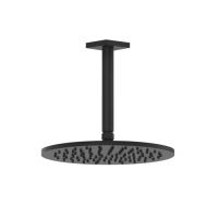 GESSI Rilievo потолочная верхний душ шарнирная на 1/2,Oslash;250 мм., цвет: nero XL - Gidratop.ru изображение