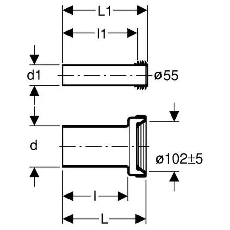 Соединительный комплект для подвесного унитаза Geberit 152.404.46.1 - Gidratop.ru изображение