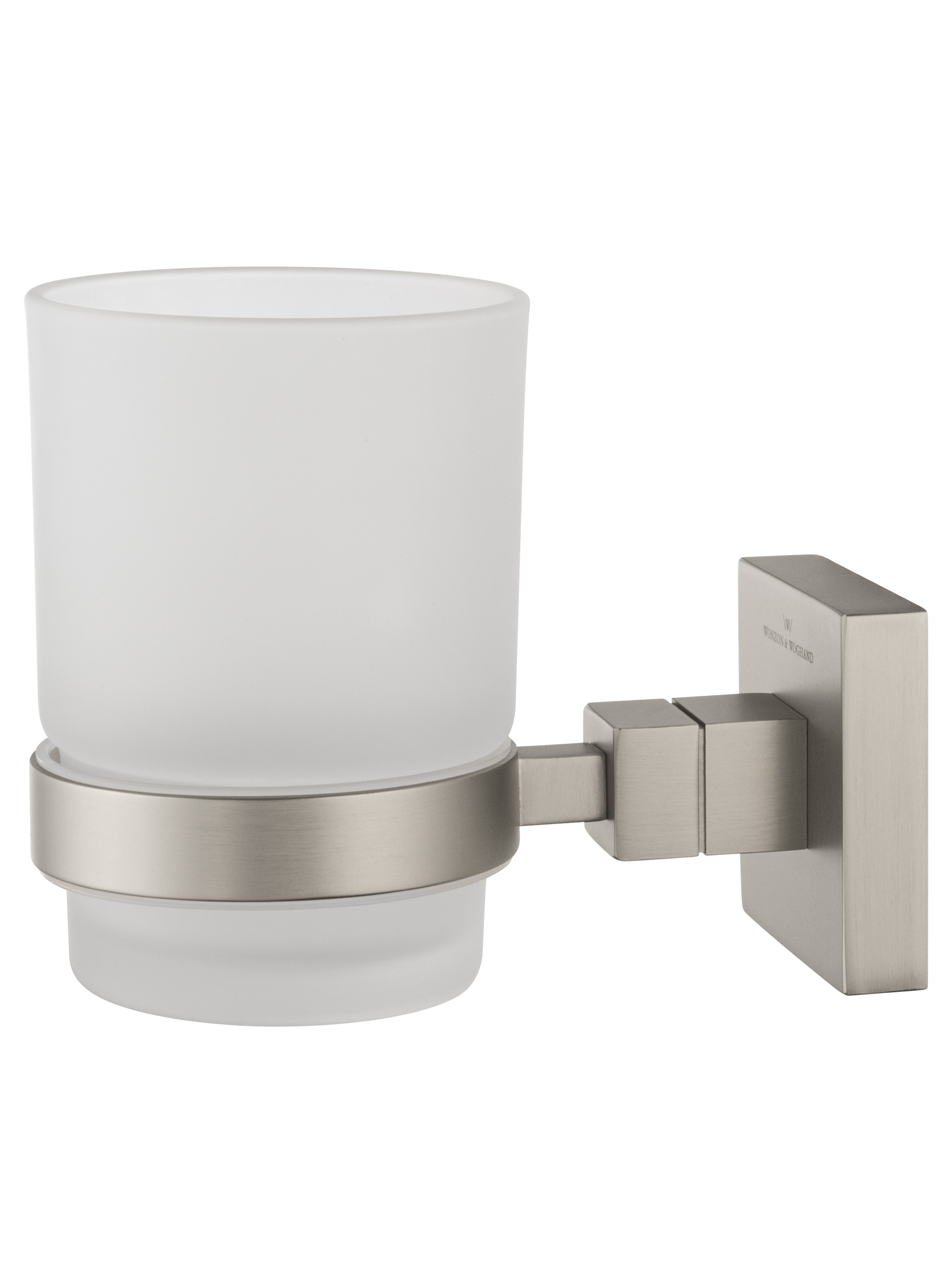 Стакан для зубных щеток с держателем WONZON & WOGHAND POLO, Брашированный никель (WW-8921-BN) - Gidratop.ru изображение