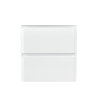 ALBANO-CER База под керамическую раковину  подвесная с двумя выкатными ящиками, Bianco Lucido, 470x444x500, ALBANO-CER-500-2C-SO-BL - Gidratop.ru изображение