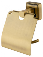 Держатель для туалетной бумаги с крышкой WONZON & WOGHAND ROMA, Бронза (WW-7226) - Gidratop.ru изображение