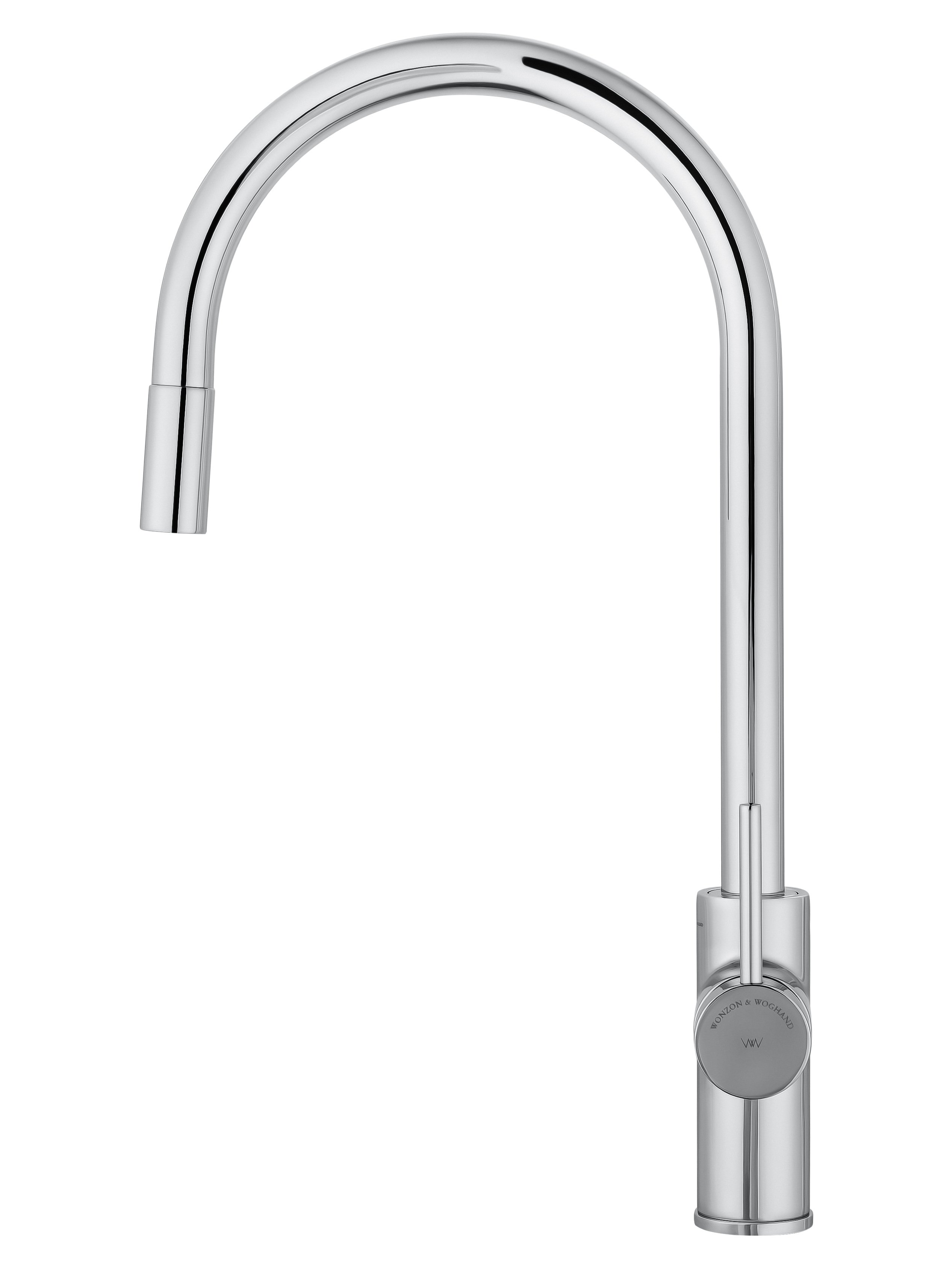 Смеситель для кухни с выдвижным изливом WONZON & WOGHAND Хром (WW-422902-CR) - Gidratop.ru изображение