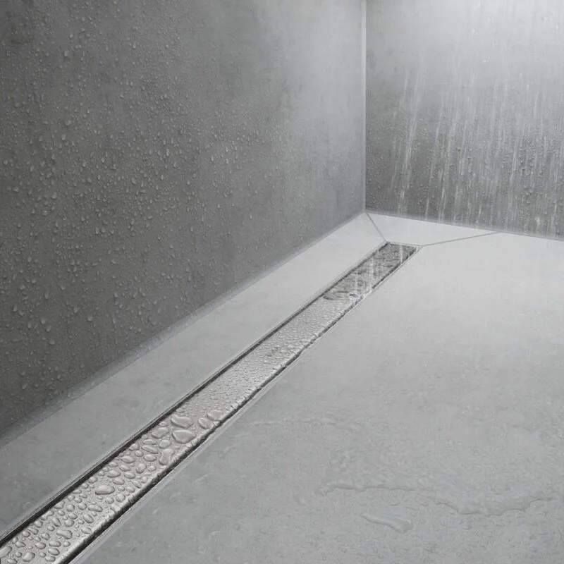 Решетка для дренажного канала Hansgrohe RainDrain Match, 100 см, полированная сталь, 56041800 - Gidratop.ru изображение