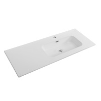 Керамическая раковина, чаша справа, CZR-8095-120-R, 1210x460x170 - Gidratop.ru изображение