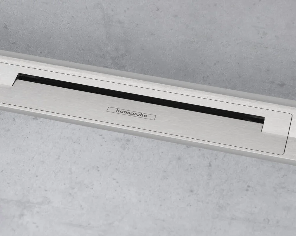 Решетка для дренажного канала Hansgrohe RainDrain Flex, 70 см, полированная сталь, 56050800 - Gidratop.ru изображение