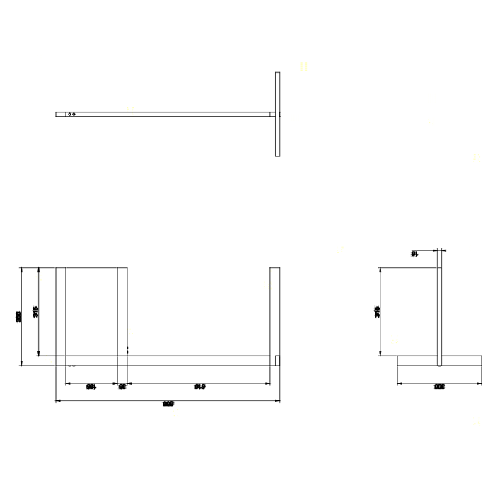Gessi Rettangolo полотенцедержатель двойной напольный, цвет: хром - Gidratop.ru изображение