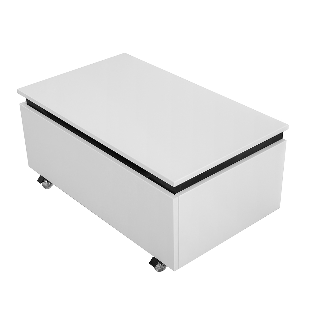 SLIDER Тумба с одним выкатным ящиком, Bianco Opaco, 796x476x300, SLIDER-800-1C-PI-BO - Gidratop.ru изображение