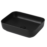 Раковина накладная ABBER Rechteck AC2202MB черная матовая - Gidratop.ru изображение