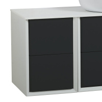 BELLAGIO Шкафчик подвесной совместимый с базой под раковину 54718 Grafite  35x46x48 - Gidratop.ru изображение