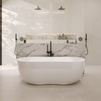 Ванна из искусственного камня ABBER Stein AS9604 белая матовая