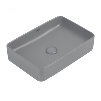 Раковина накладная ABBER Rechteck AC2207MG серая матовая - Gidratop.ru изображение