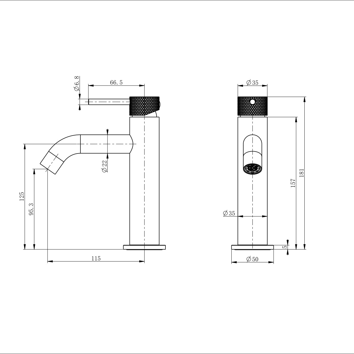 Смеситель для раковины WONZON & WOGHAND, Белый матовый (WW-H1061-MW) - Gidratop.ru изображение