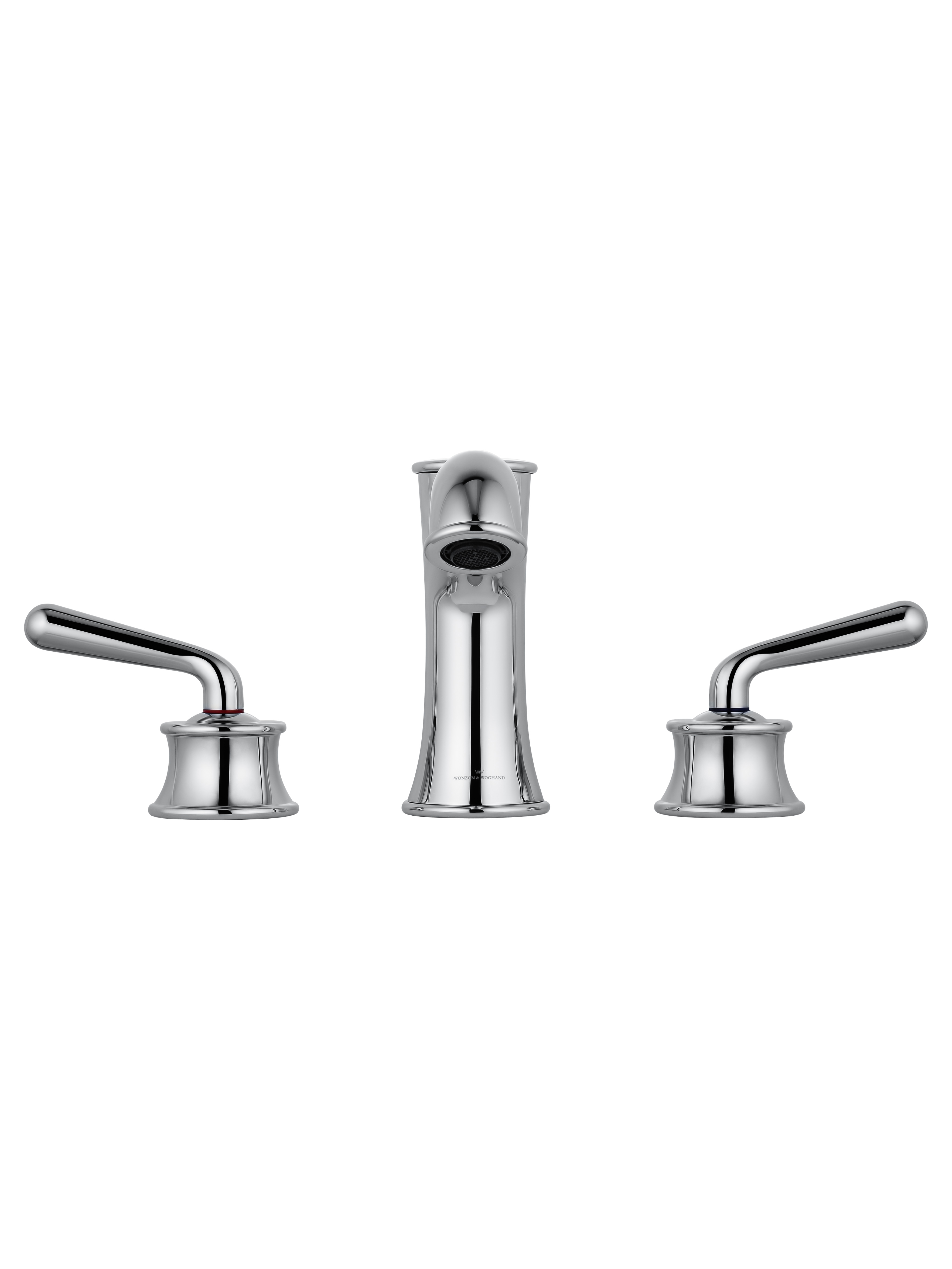Смеситель для раковины на 3 отверстия WONZON & WOGHAND STEAM, Хром (WW-88159008-CR) - Gidratop.ru изображение
