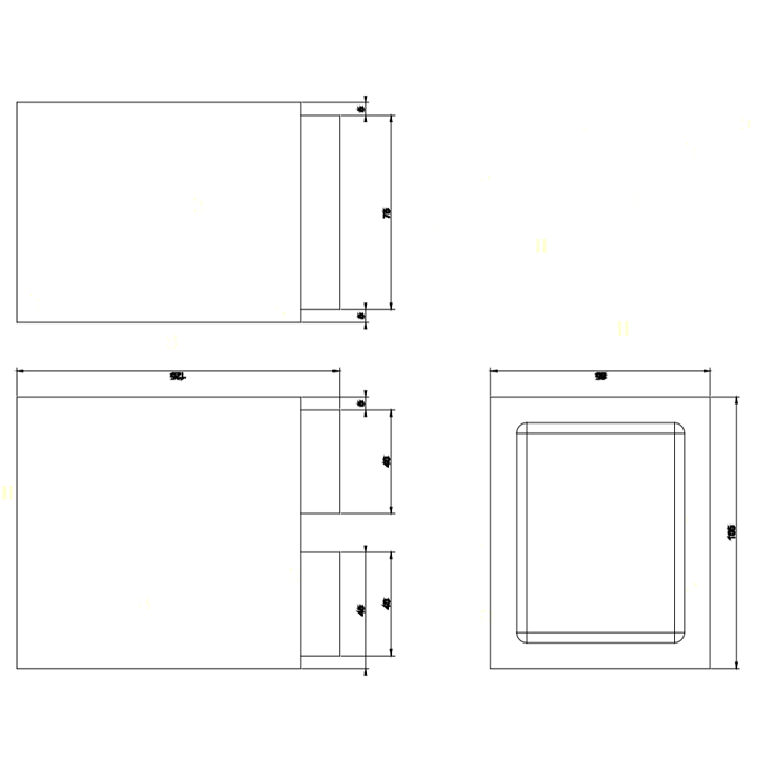 Gessi Rettangolo стакан настольный, цвет: хром/черный - Gidratop.ru изображение