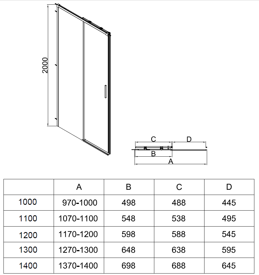 Душевой уголок Soft 2 VSR-3SO28012CL, 1200*800, хром, стекло прозрачное - Gidratop.ru изображение