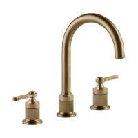 GESSI VENTI20 смеситель для раковины на 3 отверстия,  излив 172 мм., , цвет Warm Bronze Br. PVD - Gidratop.ru изображение