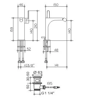 Смеситель Keuco Edition 11 51109 010000 для биде - Gidratop.ru изображение