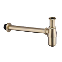 Сифон для раковины ABBER AF0032G золото матовое - Gidratop.ru изображение