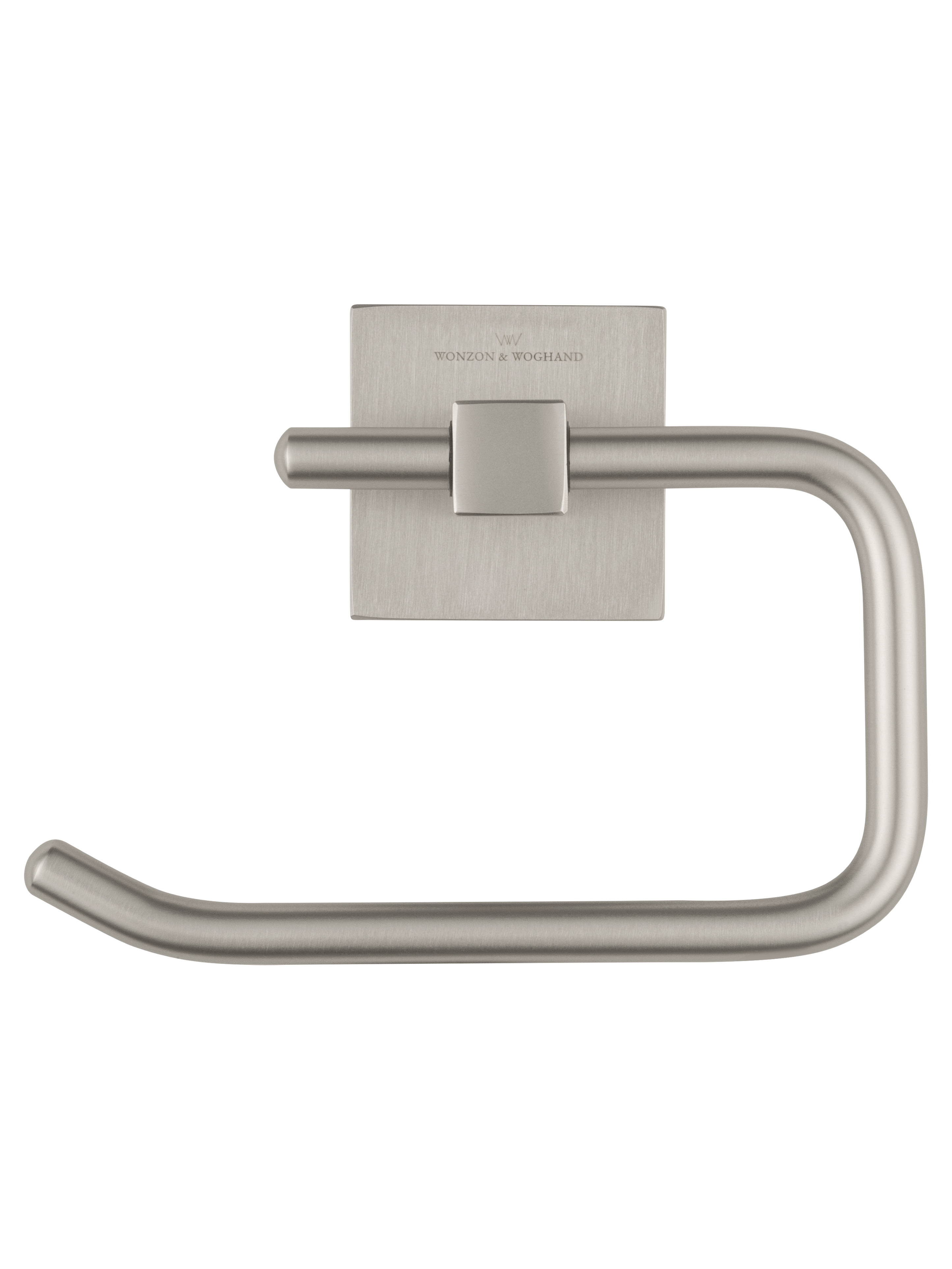 Держатель для туалетной бумаги без крышки WONZON & WOGHAND POLO, Брашированный никель (WW-8916-BN) - Gidratop.ru изображение