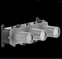 GESSI Origini встраиваемая часть для смесителя с изливом на 3 отв., цвет: хром - Gidratop.ru изображение