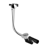 Gessi колонна сливная для ванны полиэтиленовая для наполнения ванны через перелив. Длина кабеля управления 70 см, цвет: хром