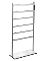 Полотенцесушитель электрический напольный WONZON & WOGHAND ESSEN, Брашированный никель (WW-A406-BR) - Gidratop.ru изображение