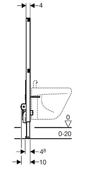 Система инсталляции для биде Geberit Duofix 111.520.00.1 - Gidratop.ru изображение