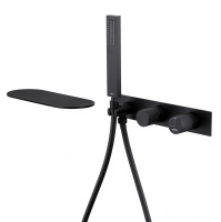 Смеситель ABBER Rund AF8731B для ванны скрытого монтажа, черный матовый - Gidratop.ru изображение