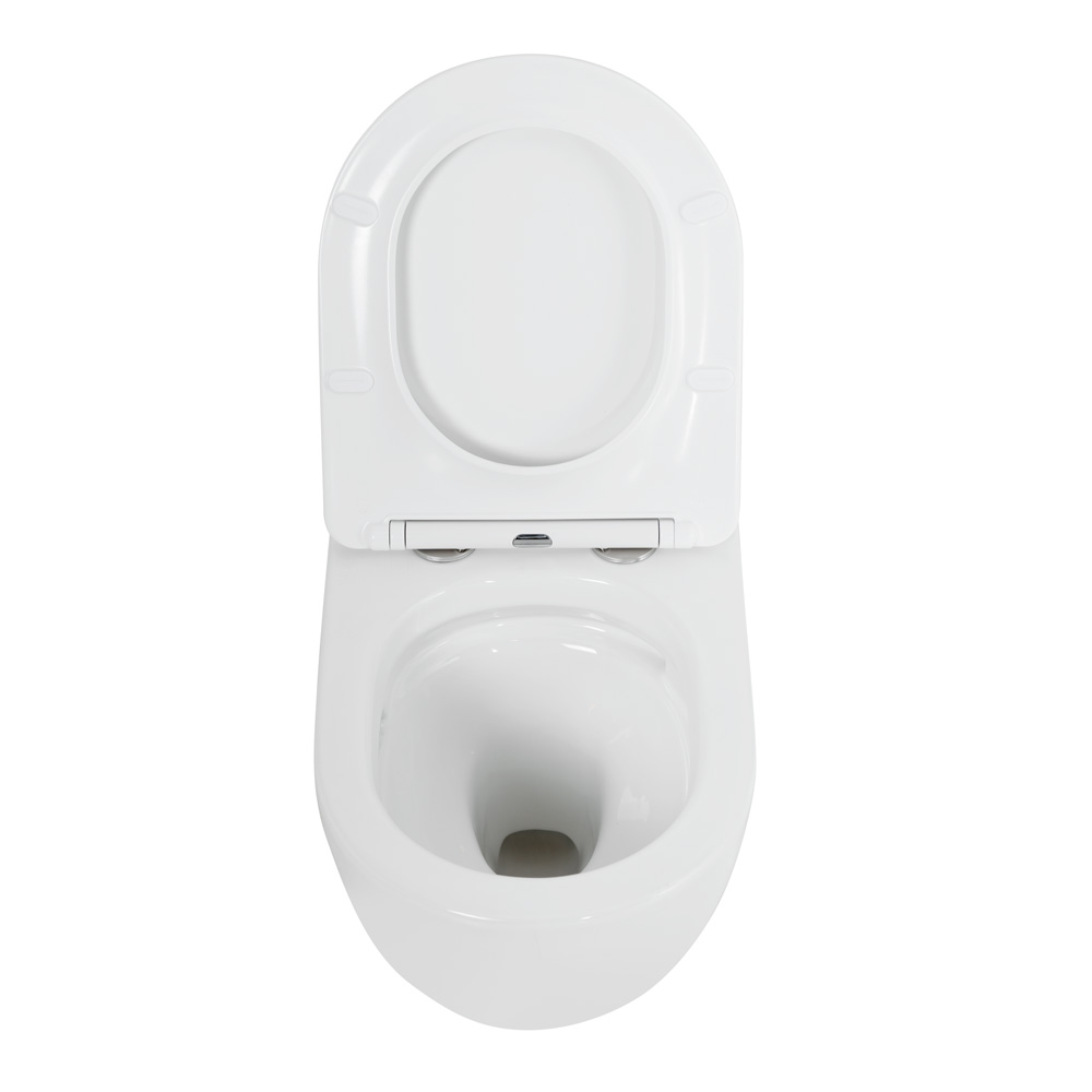 Комплект 4 в 1 Унитаз подвесной Cezares STYLUS-TOR CZR-6601-TH-TOR с сиденьем CZR-2316-SC + Система инсталляции для унитазов BelBagno BB002-80  с кнопкой смыва BB005-PR-CH - Gidratop.ru изображение