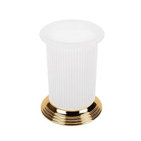 Colombo Hermitag  Стакан настольный, цвет: PVD золото/матовое стекло - Gidratop.ru изображение