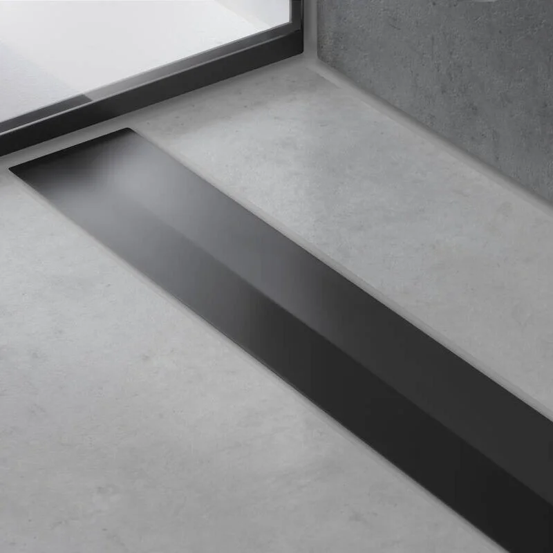 Решетка для дренажного канала Hansgrohe RainDrain Flex, 70 см, черный матовый, 56043670 - Gidratop.ru изображение