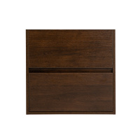 NEON База под раковину подвесная с двумя выкатными ящиками, с доводчиками, Rovere Scuro, 572x346x550, NEON-600-2C-SO-RS - Gidratop.ru изображение