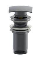 Донный клапан для раковины 1 1/4 WONZON & WOGHAND, Темный графит (WW-88SS08-BGM) - Gidratop.ru изображение
