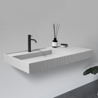 Раковина подвесная ABBER Stein AS2628 белая матовая - Gidratop.ru изображение