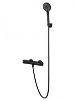 Смеситель для душа с термостатом WONZON & WOGHAND INN 2, Черный матовый (WW-A2006-A-MB) - Gidratop.ru изображение