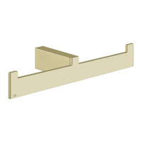 GESSI  INVERSO ACCESSORIES настенный полотенцедержатель двойной, цвет: Brass Brushed PVD - Gidratop.ru изображение