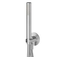 Newform X-STEEL 316 Ручной душ, кронштейн-уголок 1/2", шланг: 150 см, цвет: INOX - Gidratop.ru изображение