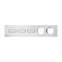 Gessi Hi-Fi термостат для душа, с включением до 3 источников одновременно (внешняя часть), цвет: хром - Gidratop.ru изображение