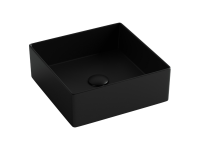 Раковина накладная квадратная 361x361x130, цвет черный матовый, арт.CN6068MB - Gidratop.ru изображение