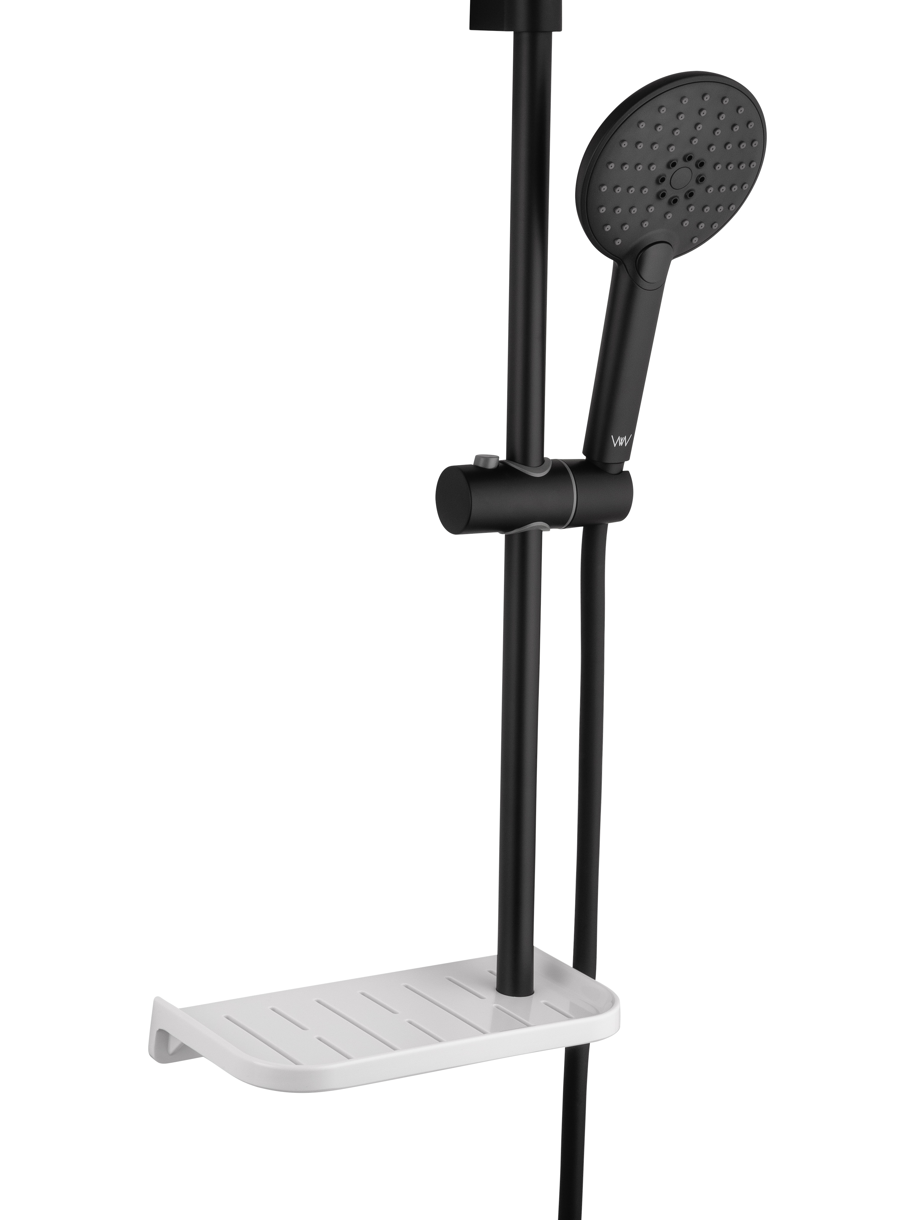 Смеситель для ванны с душевым гарнитуром WONZON & WOGHAND ALFA, Черный матовый (WW-AE3201-MB) - Gidratop.ru изображение