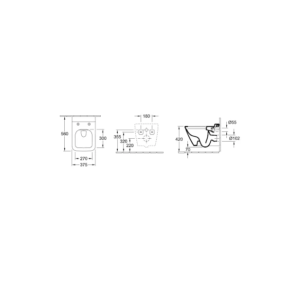 Биде Villeroy&Boch Verity Design 5403 00 R1, подвесное - Gidratop.ru изображение