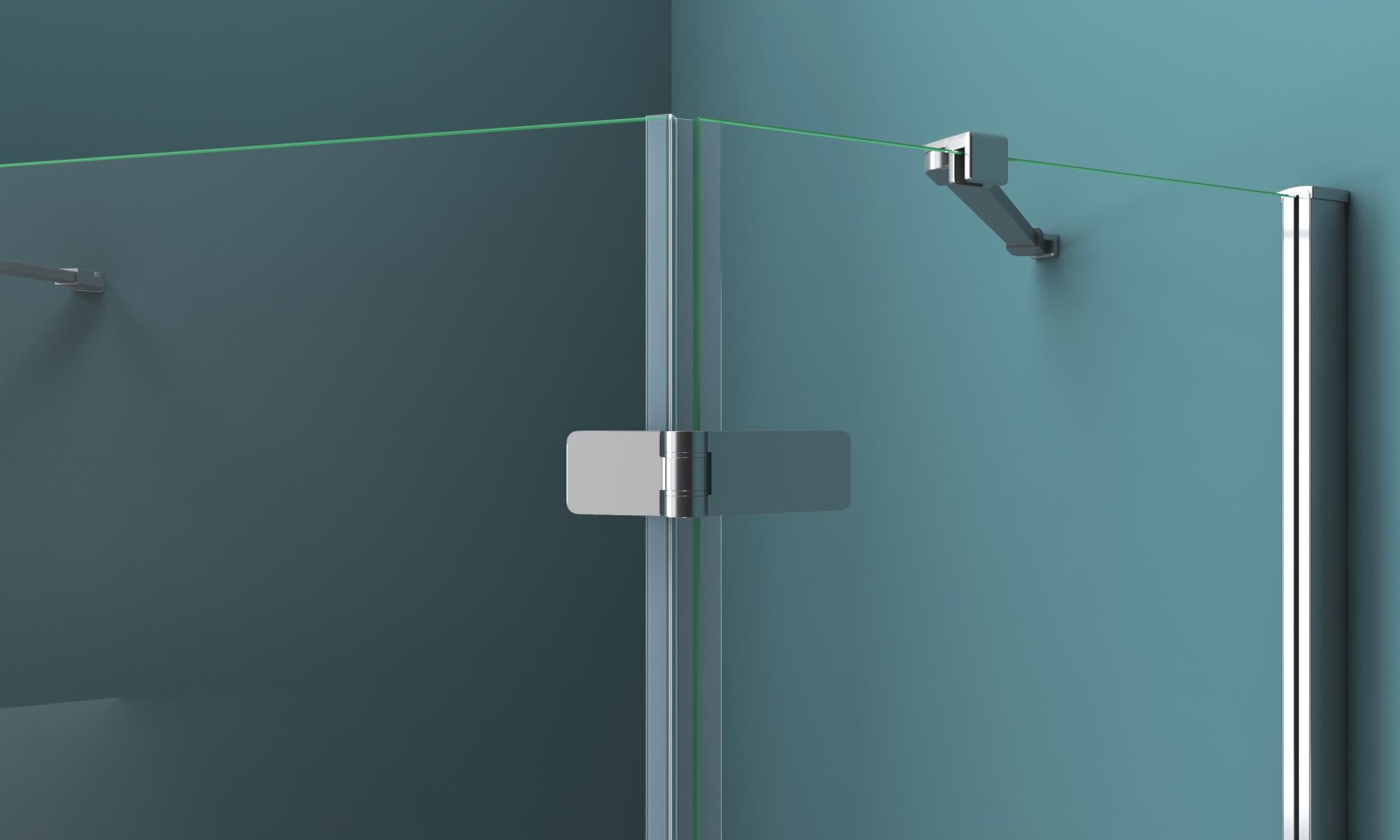 Душевой уголок BelBagno KRAFT-P-1-100-C-Cr-L - Gidratop.ru изображение