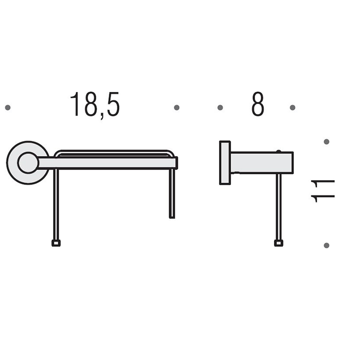 Colombo Plus Держатель для т/б., Dx, подвесной, цвет: хром - Gidratop.ru изображение