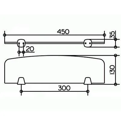 Полочка без держателей Keuco City.2 02710009400 45x12.5x0.6 см из хрустального стекла - Gidratop.ru изображение