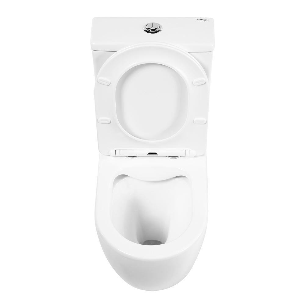 Унитаз-компакт безободковый BelBagno AMANDA BB051CPR/BB051SC - Gidratop.ru изображение